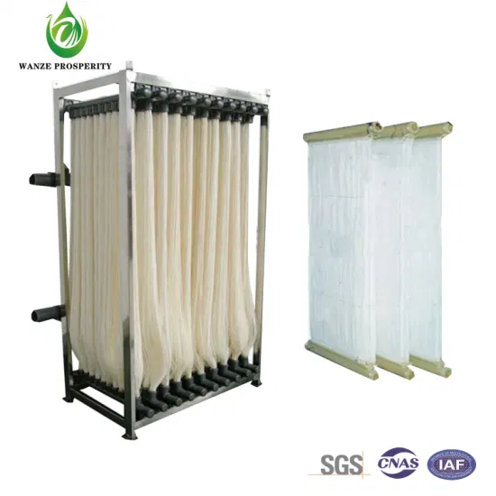 Membrana Mbr de material PVDF especial para estações de tratamento de esgoto